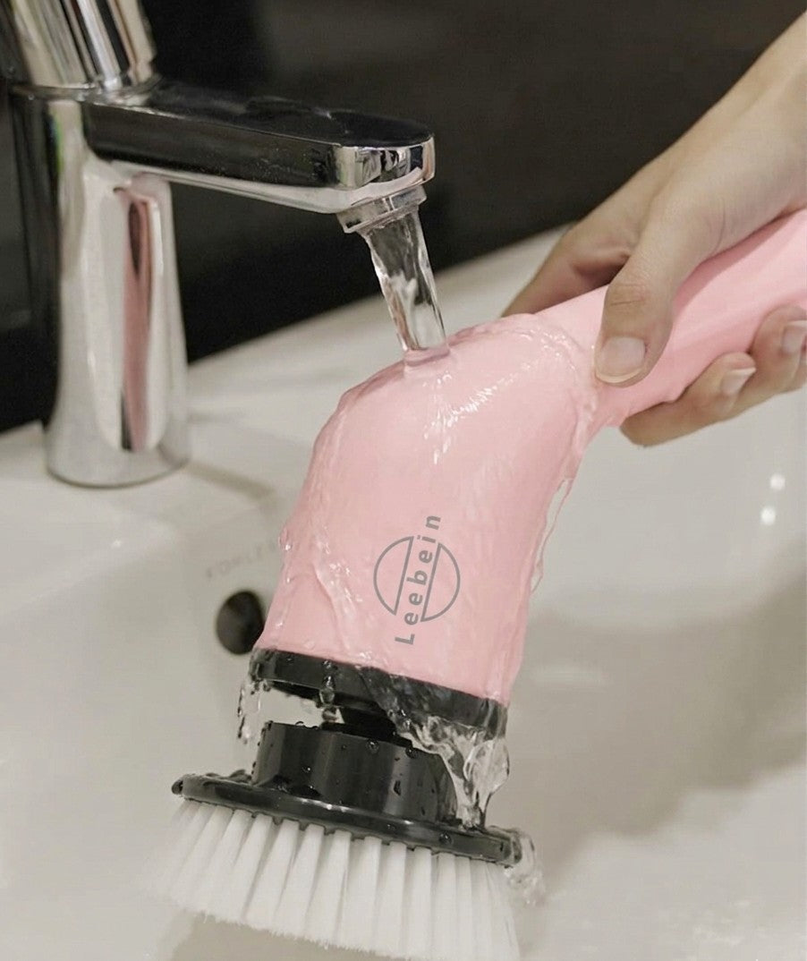 9-in-1 Electric Cleaning Brush Set with Extension Pole, 9 Interchangeable Heads, IPX7 Waterproof, 2500mAh Rechargeable Battery